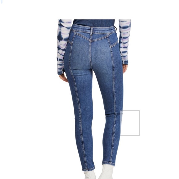 Free People Riley seamed skinny jeans - Picture 6 of 11